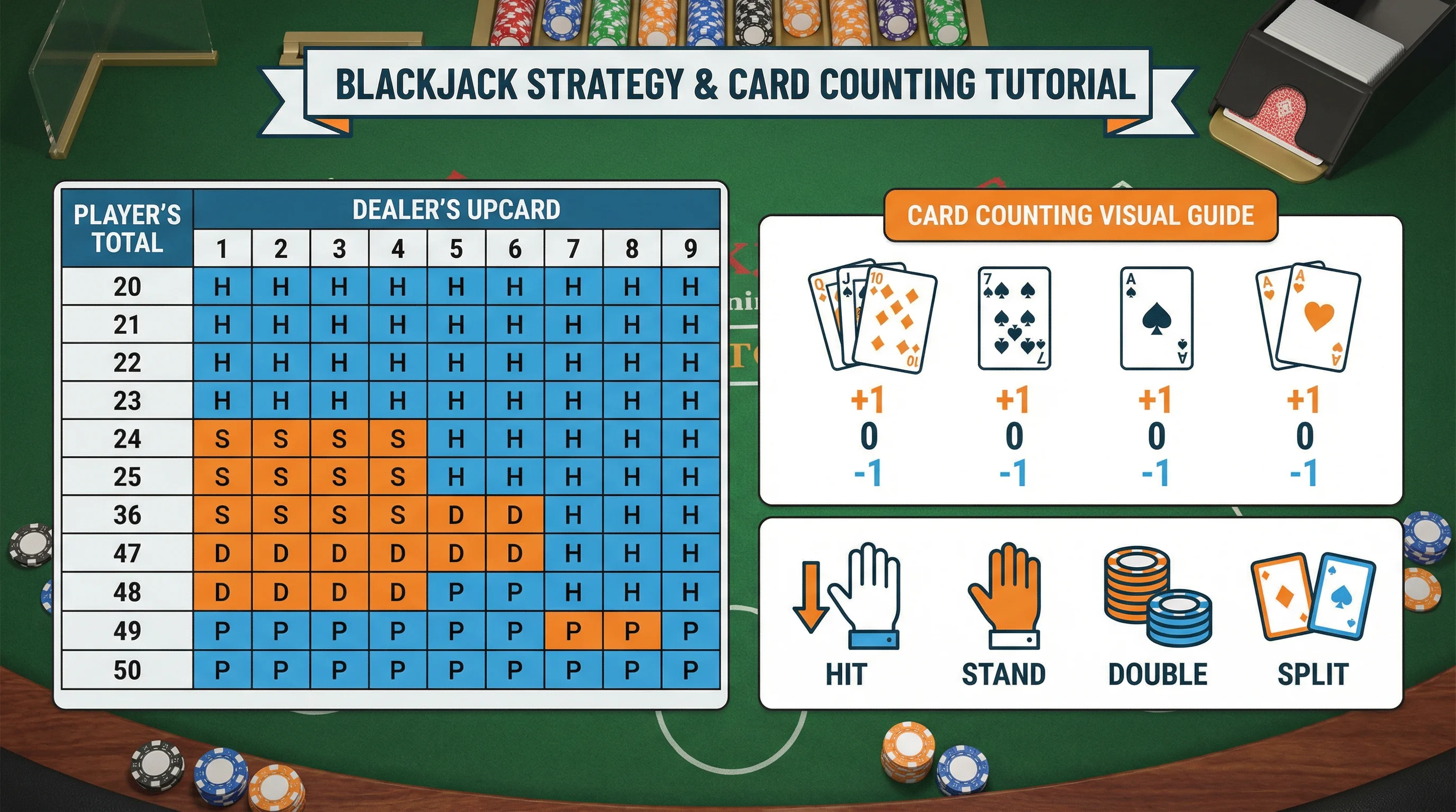 Tabela de Estratégia Básica de Blackjack